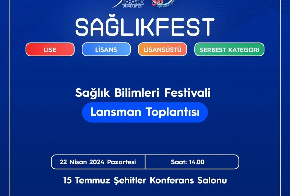 Karabük Üniversitesi Sağlıkfest’e Ev Sahipliği Yapacak